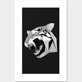 Tiger - Grey Posters and Art